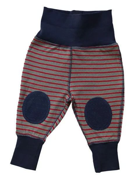 Leela Cotton Leela Cotton 4 Farben Wendehose Bio-Baumwolle Schlafanzughose, Dunkelblau-grau, – Produktbild 1 von 4