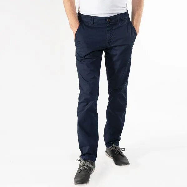 fairjeans fairjeans Chino in dunkelblau aus Bio-Baumwolle, faire Hose, GOTS – Produktbild 1 von 4