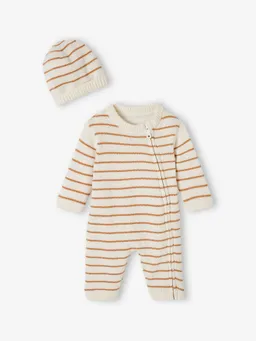Vertbaudet Vertbaudet Baby-Set aus Strick: Overall & Mütze – Produktbild 1 von 1