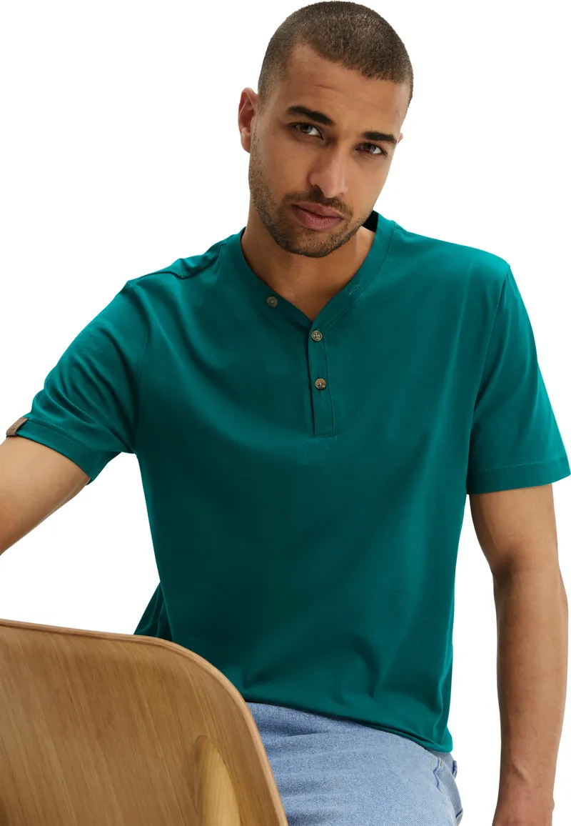 Catamaran Kurzarmshirt aquapetrol + schwarz, Aquapetrol + schwarz, – Produktbild 2 von 3
