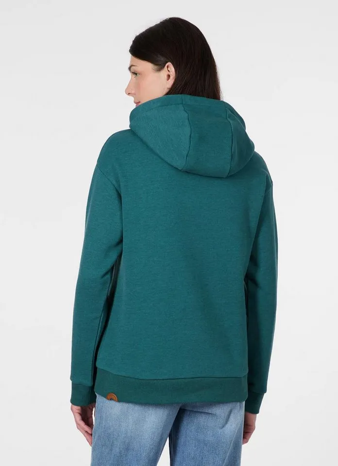 ragwear ragwear Kapuzensweatshirt COOLBIA Klassisch mit Kängurutasche, Kapuze und Marken-Logo, Grün, – Produktbild 2 von 3