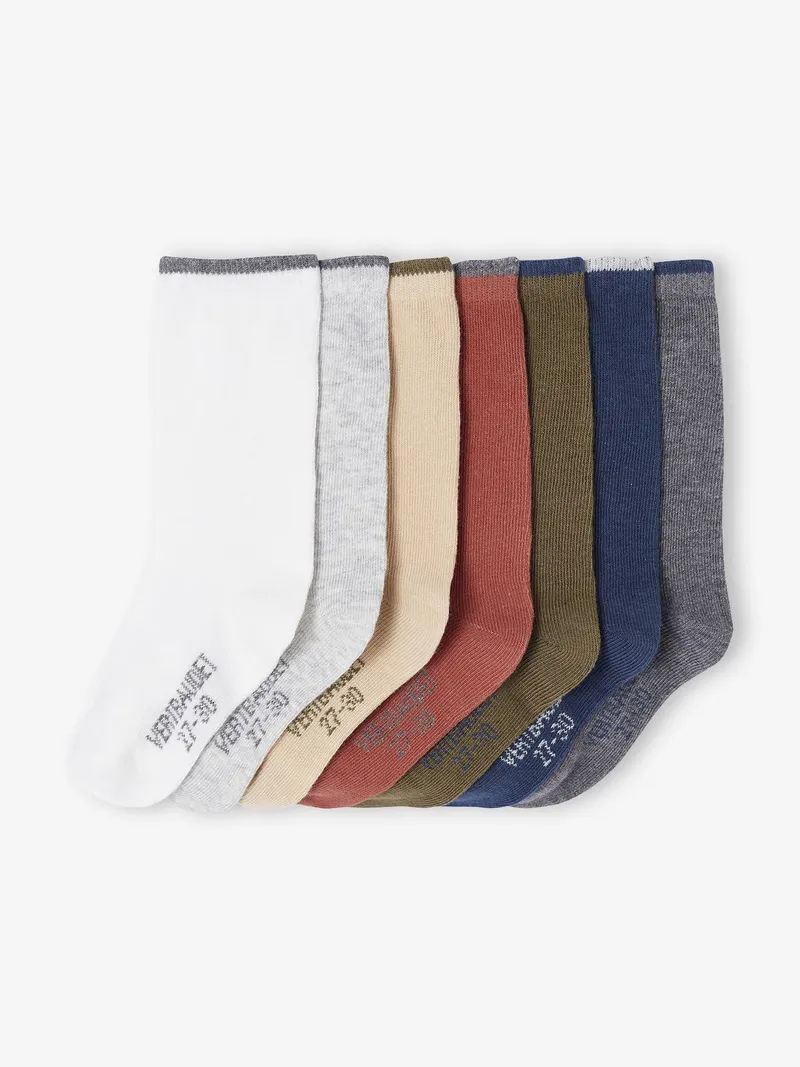 Vertbaudet 7er-Pack Kinder Socken, Grau meliert, – Produktbild 1 von 2