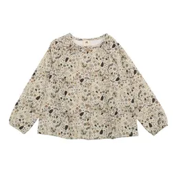 Walkiddy Walkiddy Kinder Langarmbluse GOTS-zertifiziert aus Bio-Baumwolle mit Herbstblüten-Print – Produktbild 1 von 1