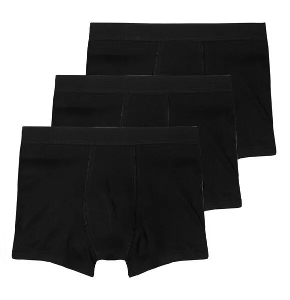 Haasis Bodywear Haasis Bodywear Herren Pants Feinripp 3er Pack, Schwarz, – Produktbild 1 von 4