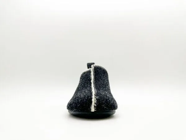 thies Kids Wool Slipper Boot "thies ®" aus echte Wolle und Bio-Schurwolle, Dark grey (dunkel grau), – Produktbild 4 von 4