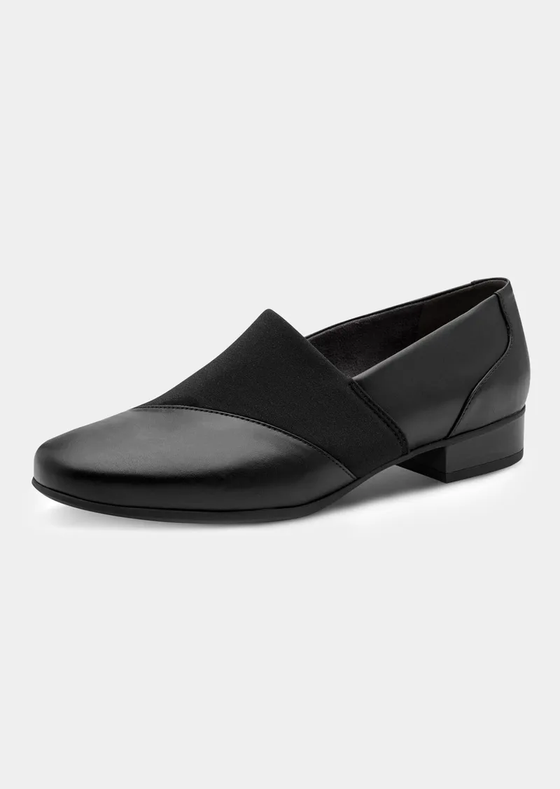 Jana Jana Slipper mit breitem Stretcheinsatz - schwarz von Goldner Fashion, Schwarz, – Produktbild 1 von 3
