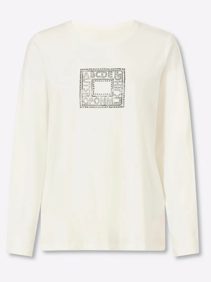 heine Langarmshirt ecru, Ecru, – Produktbild 1 von 2