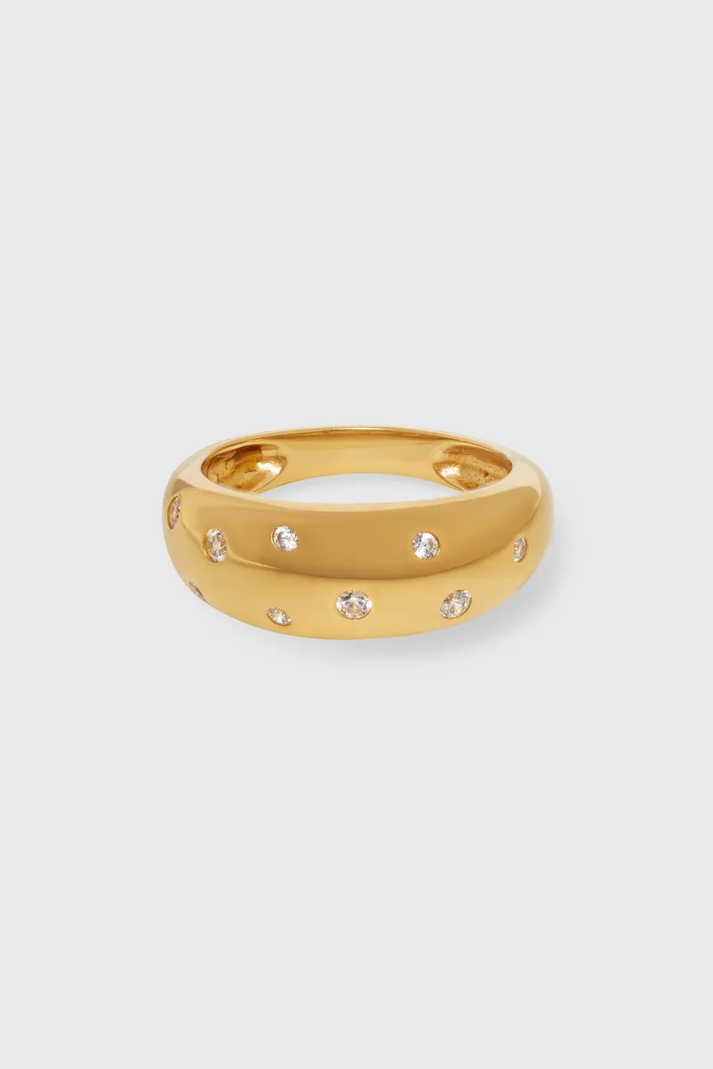 fejn fejn Damen vegan Ring Bold Sparkle Gold, Gold, – Produktbild 1 von 2