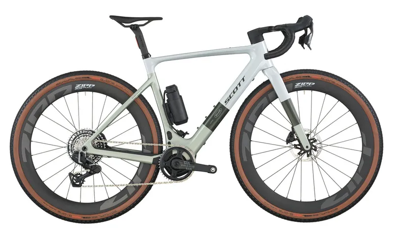 Scott Scott Solace Gravel 10 - 28 Zoll 520Wh 13K-AXS Diamant - pale green beluga grey, Grau, – Produktbild 1 von 1
