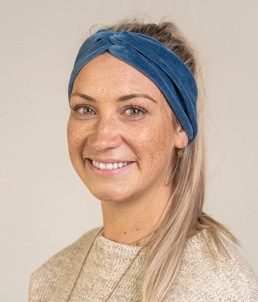 obumi obumi Haarband Bow aus Bio Samt, Marine blue, – Produktbild 1 von 4
