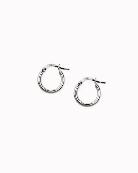 lille mus lille mus Creolen 'Basic' 925 Silber, Silber, – Produktbild 3 von 4
