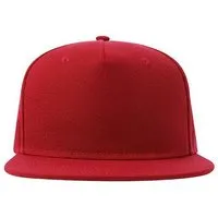 Atlantis Headwear Atlantis Headwear Atlantis recycelte Flat-Cap mit Kunststoffverschluss, Rot, – Produktbild 1 von 1