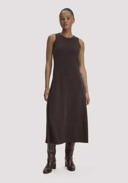 hessnatur hessnatur Strickkleid Regular aus reiner Bio-Merinowolle, Kakao braun, – Produktbild 1 von 4