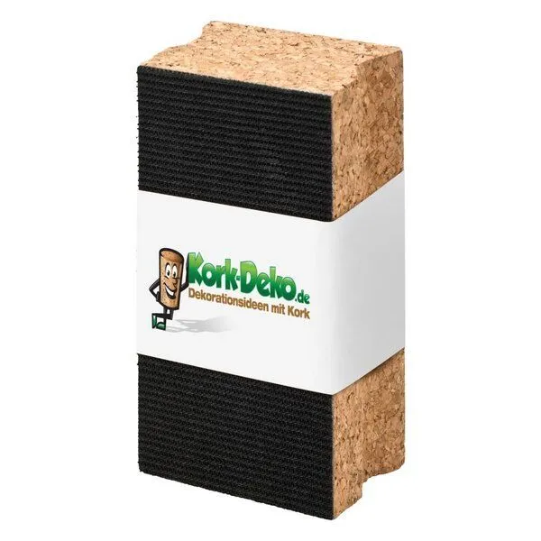 Kork-Deko Kork-Deko Kork-Schleifklotz mit Klett-Verschluss 120x40x60 mm – Produktbild 5 von 5