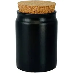 mikken mikken 12x Gewürzdose Keramik Topf schwarz inkl. Gewürzetiketten – Produktbild 1 von 1