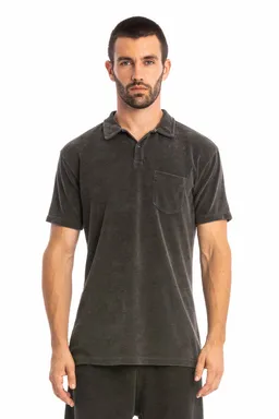 RAVENS VIEW IBIZA RAVENS VIEW IBIZA Herren vegan Polo Frottee Anthrazit – Produktbild 1 von 1