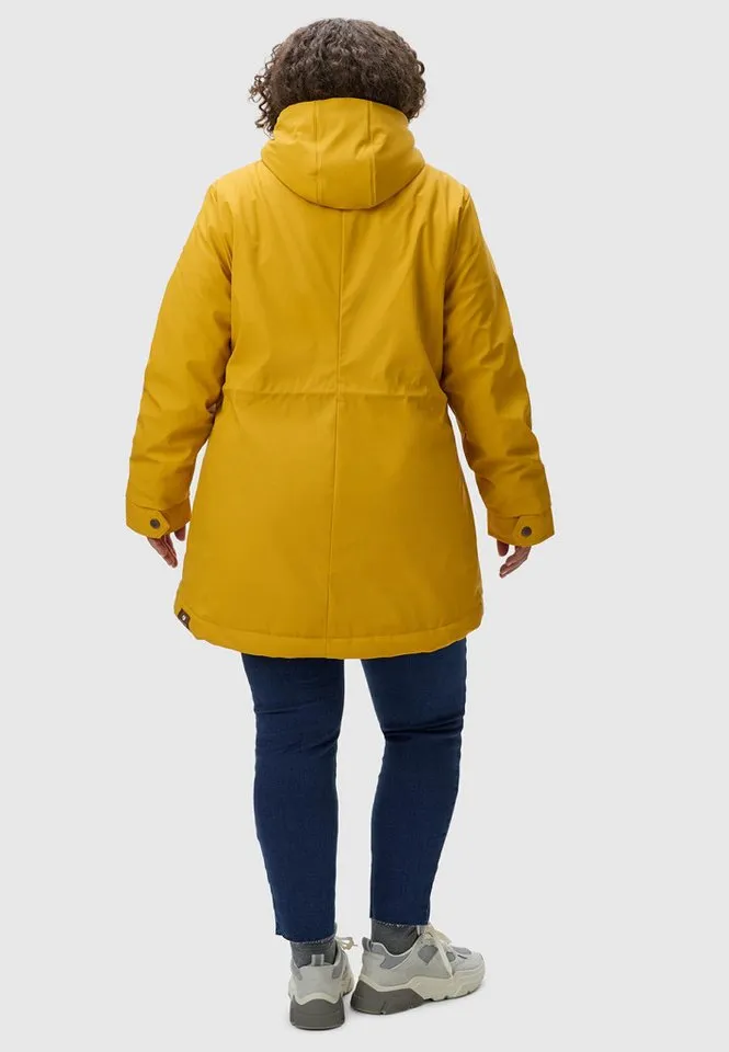 ragwear ragwear Wintermantel Monadis Rainy II Intl. sportlicher, wasserdichter Parka für den Winter, Gelb, – Produktbild 3 von 4