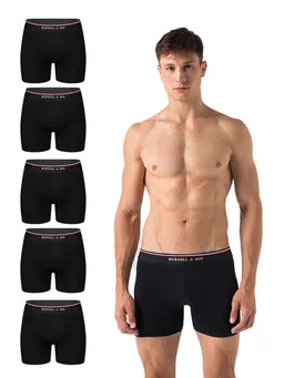 Burnell & Son Burnell & Son Boxershorts Unterhosen aus Baumwolle für Herren Männer (Packung, Set, Spar-Pack, Spar-Packung, Spar-Set, 5-St., 5er-Pack) mit Komfortbund – Produktbild 1 von 1