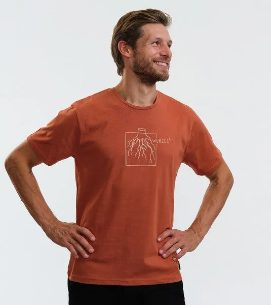 Gary Mash GARY MASH Shirt Quadratwurzel groß aus Biobaumwolle, Ziegel, – Produktbild 2 von 4
