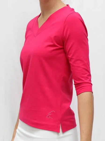 ESPARTO ESPARTO Halbarm-Shirt "Sundar", Raspberry, – Produktbild 2 von 4