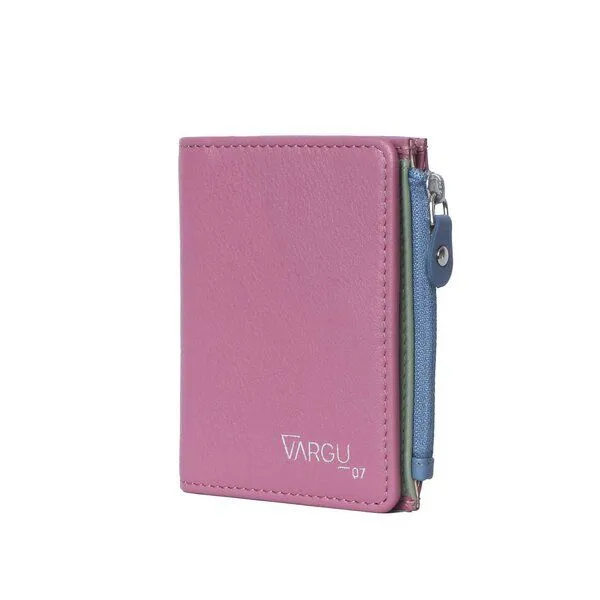 Vargu Vargu Echtleder Geldbörse SINE 1, Mauve - sage green, – Produktbild 2 von 3