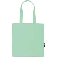 Neutral Neutral Bio-Baumwoll-Tragetasche mit langen Henkeln, dusty mint – Produktbild 1 von 1