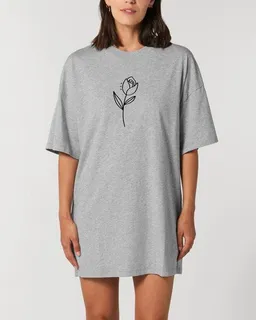 Human Family Human Family Bio Damen oversize T-Shirt-Kleid "Flower" – Produktbild 1 von 1