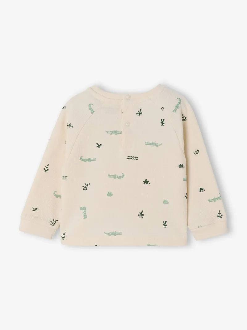 Vertbaudet Baby Shirt mit Brusttasche und Druckknöpfen am Rücken vanille, Vanille, – Produktbild 4 von 4