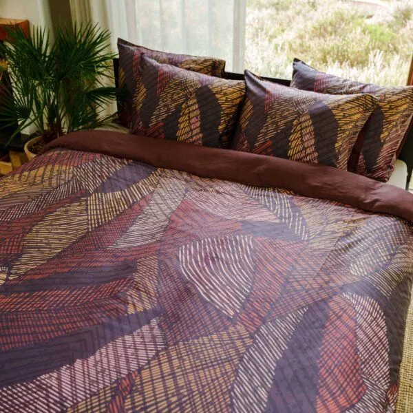 Kayori Kayori Kymani - Bettwäsche - Ägypt Baumwolle Satin, Rot, – Produktbild 2 von 3