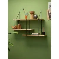 Hausen Hausen Wandregal SHRINK shelf oak / black – Produktbild 1 von 1