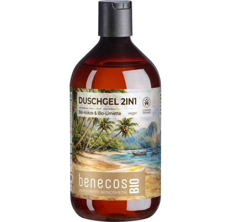 Benecos Benecos Duschgel LE Kokos Limette, 500 ml – Produktbild 1 von 1