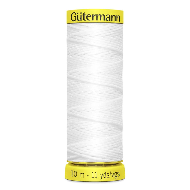 Gütermann Gütermann Elasticfaden 10m Weiß, Weiß, – Produktbild 1 von 1