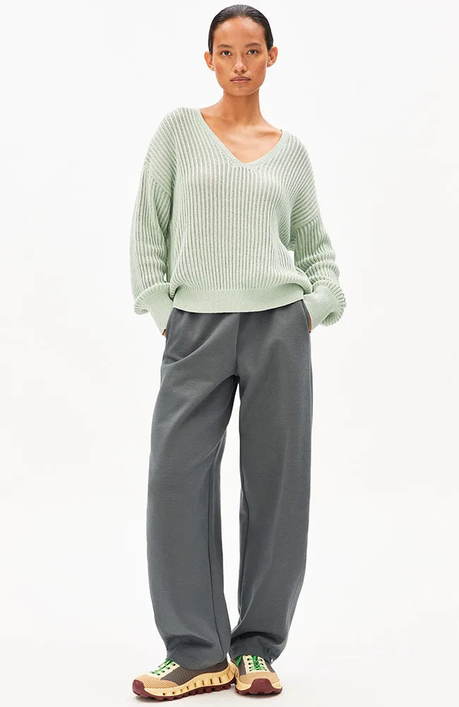 ARMEDANGELS ARMEDANGELS Damen vegan Strickpullover Leinenmischung Foam Grün, Hellgrün, – Produktbild 2 von 2