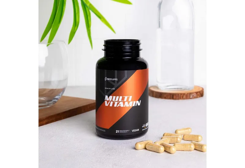 Neosupps Multivitamin 120 Kapseln, 21 Vitamine & Spurenelemente, vegan Pulver, Hochdosiert & Vegan, Stärkung des Immunsystems, 4 Monate Vorrat – Produktbild 3 von 5