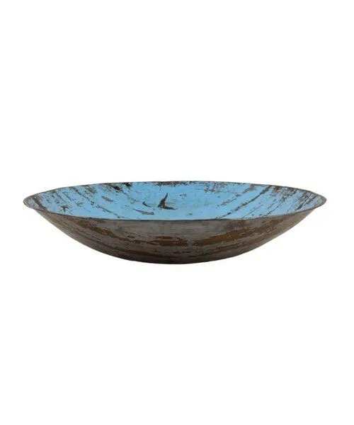 Moogoo Creative Africa Moogoo Creative Africa Upcycling Ölfass Schale 35cm, Türkis, – Produktbild 1 von 2