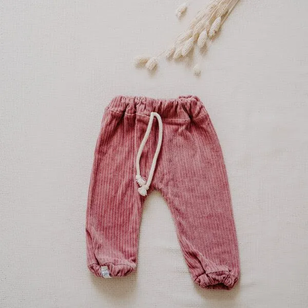 FINO & Stitch FINO & Stitch DIY Nähset Jogger Pants Cord Bio-Baumwolle - zugeschnitten, Grau, – Produktbild 2 von 4