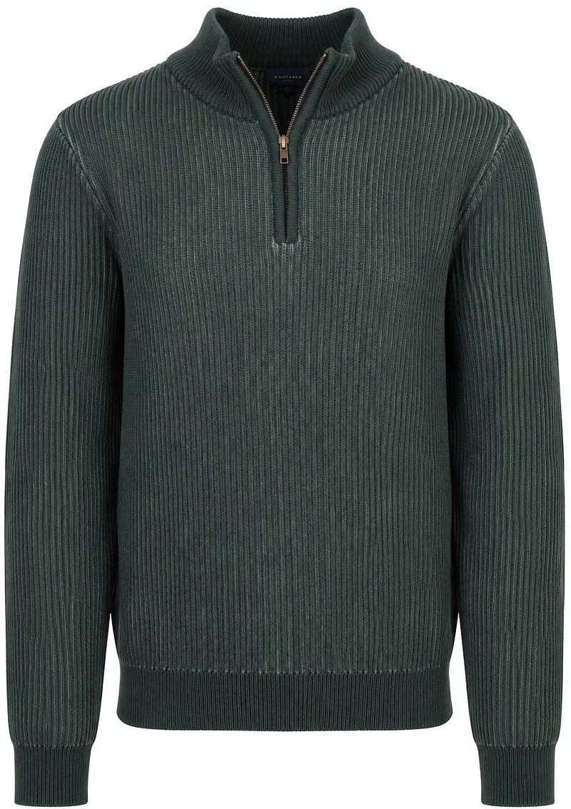 Suitable Suitable Bico Half-Zip Pullover Dunkelgrün - Größe M, Dunkelgrün, – Produktbild 1 von 5