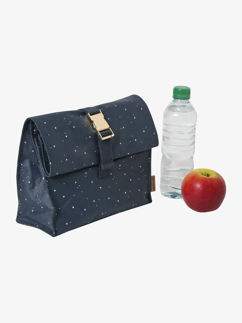 Vertbaudet Kinder Lunchbag mit Metallschnalle, Dunkelblau polarstern, – Produktbild 1 von 4