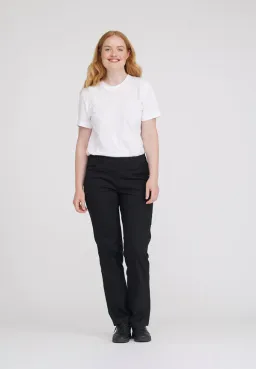 LAURIE LAURIE Damen vegan Hose Tracy Straight Ml Schwarz – Produktbild 1 von 1