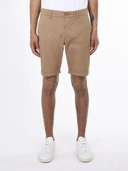 KnowledgeCotton Apparel KnowledgeCotton Apparel Shorts - CHUCK regular chino poplin shorts, Beige (tuffet), – Produktbild 1 von 4