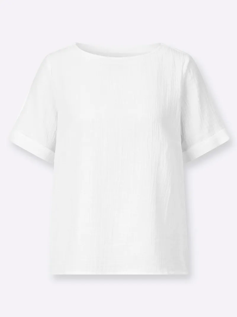 Witt Schlupfbluse weiß, Weiß, – Produktbild 1 von 2