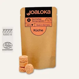 Joaloka Joaloka 4 Küchenreiniger-Tabs - Nachfüllpack - ergibt 2 Liter Reiniger (4 x 500 ml) – Produktbild 1 von 1