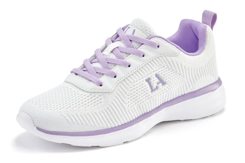 Lascana Sneaker, Weiß/lila, – Produktbild 2 von 3