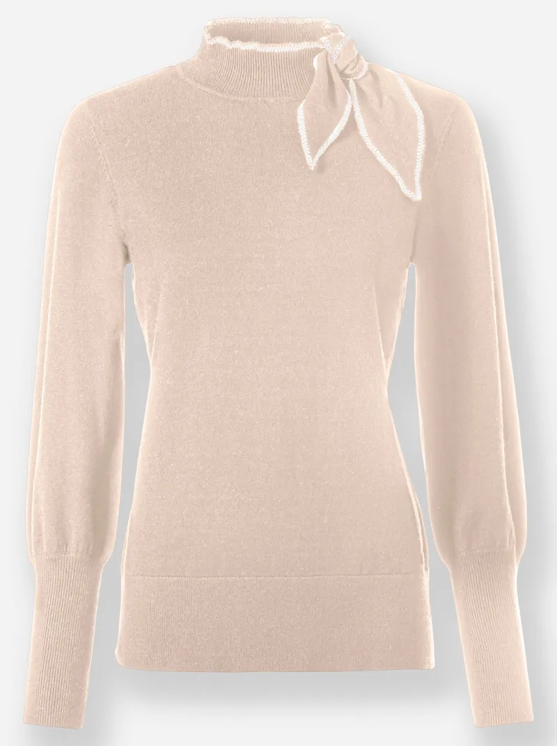 heine Stehkragenpullover elfenbein, Elfenbein, – Produktbild 1 von 2