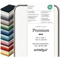 Schlafgut Schlafgut Spannbettlaken Premium - 95% Bio-Makobaumwolle, 5% Elasthan - Matratzenhöhe von 18-35cm – Produktbild 1 von 1