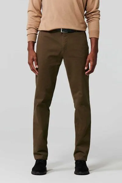 Meyer MEYER Micro Print Baumwoll Twill Chino, Beige (karamell), – Produktbild 1 von 4