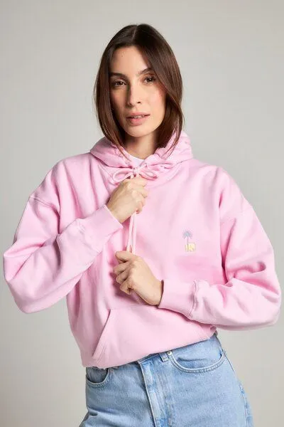 Trendsplant Women's Antonyo Marest x Trendsplant Oversized Hoodie Gum Pink, Rosa, – Produktbild 3 von 4
