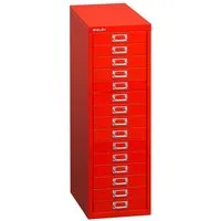 Bisley Schubladenschrank 15 Schübe, DIN A4 rot – Produktbild 1 von 1