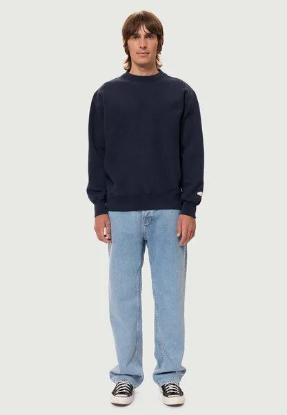Nudie Jeans Nudie Jeans Sweatshirt Hasse Crew Neck, Blau (navy), – Produktbild 1 von 4