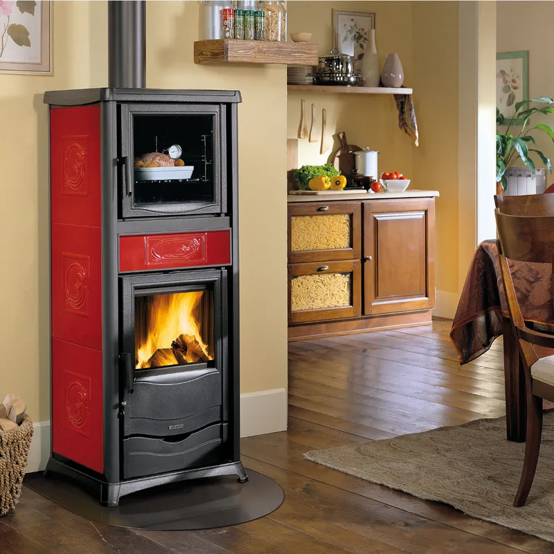 La Nordica S.p.A. La Nordica S.p.A. La Nordica Holzofen | TERMOROSSELLA PLUS FORNO DSA.16 | 11,1 kW, Bordeaux, – Produktbild 2 von 2